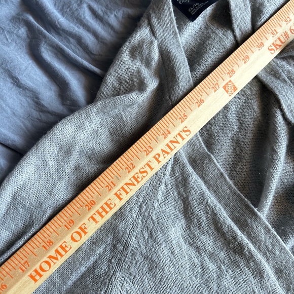 american eagle outfitters Blouse XL Women’s V-neck Gray Cardigan Buttons/pockets - Picture 12 of 13